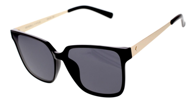 Kendall & Kylie Roxy Oversized Plastic Square Sunglasses In Black