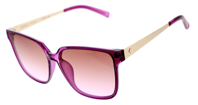 Kendall & Kylie Roxy Oversized Plastic Square Sunglasses In Berry