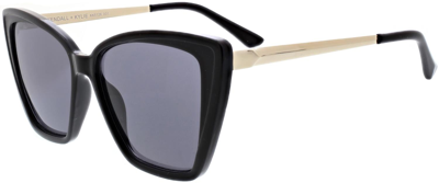 Kendall & Kylie Charlotte Beveled Butterfly Sunglasses In Black