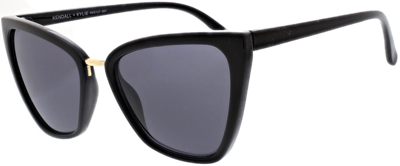 Kendall & Kylie Clara Extreme Catty Square Sunglasses In Black