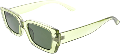 Kendall & Kylie Gemma Extended Rectangle Sunglasses In Mint Crystal