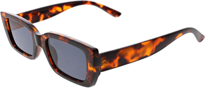 Kendall & Kylie Gemma Extended Rectangle Sunglasses In Amber Demi