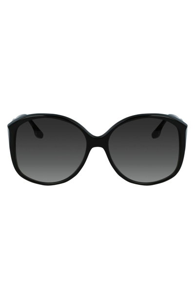 Victoria Beckham Guilloche Modified Rectangle Sunglasses In Blonde Havana