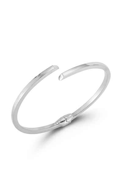 Glaze Bypass Bangle In Silver