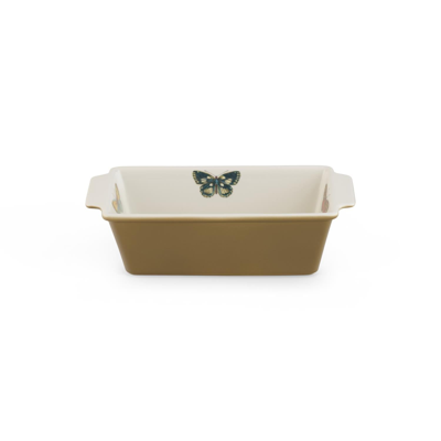 Portmeirion Botanic Garden Harmony Large Loaf Pan In Gold-tone