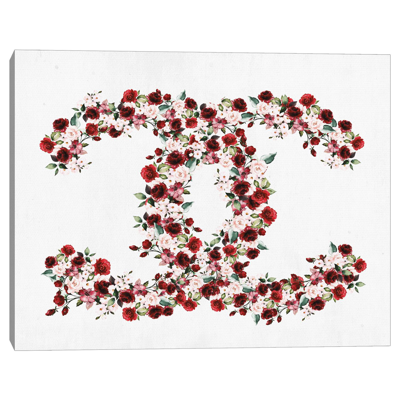 Masterpiece Fashion Floral Logo Wall Art Canvas | 16" X 20" | Lord & Taylor In Multicolor