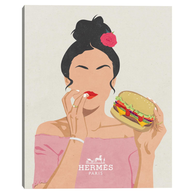 Masterpiece Burger Gal Wall Art Canvas | 16" X 20" | Lord & Taylor In Multicolor