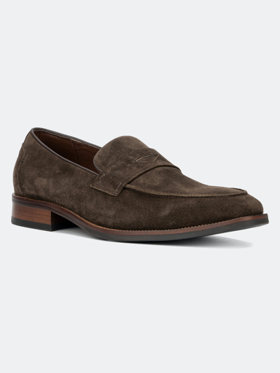 Vintage Foundry Co Davis Mens Nubuck Slip On Loafers In Brown