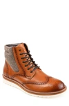 Thomas & Vine Men's Rockland Wingtip Ankle Boot Men's Shoes In Cognac