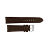 BREITLING BREITLING BROWN LEATHER STRAP STAINLESS STEEL TANG BUCKLE 22-20MM