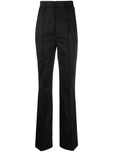 Saint Laurent High-waist Tailored Trousers In Black