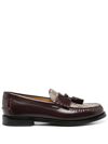 GUCCI TASSEL-DETAIL GG CANVAS LOAFERS