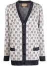 GUCCI GG INTARSIA-KNIT CARDIGAN