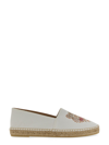 Kenzo Embroidered Tiger-motif Espadrilles In White
