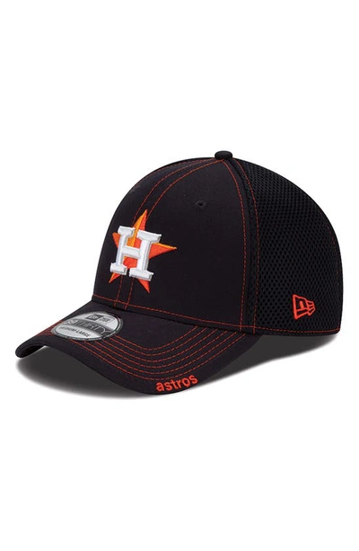 New Era Houston Astros Neo 39thirty Stretch Fit Hat In Navy