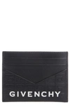 Givenchy G-essentials Logo Leather Card Case In Black