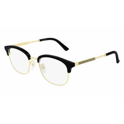 Gucci Demo Round Mens Eyeglasses Gg0590ok-001 52 In Black