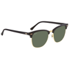 Ray Ban Unisex Polarized Low Bridge Fit Sunglasses, Rb3016f Clubmaster Classic 55 In Green