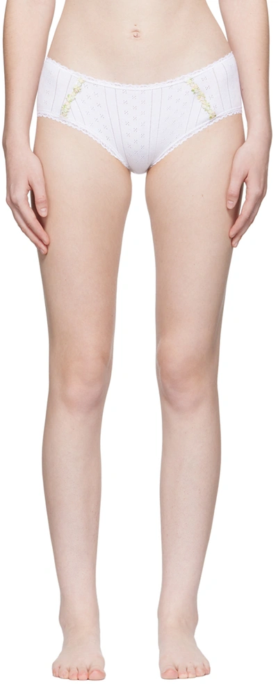 Pretties White Venise Briefs