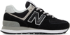 NEW BALANCE BLACK 574 SNEAKERS