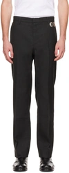 Stefan Cooke Sequin-embellished Straight-leg Trousers In Grey