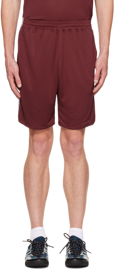 Outdoor Voices Red Recmesh Shorts In Boysenberry