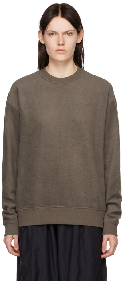 Ymc You Must Create Brown Fauss Sweatshirt In 20-brown