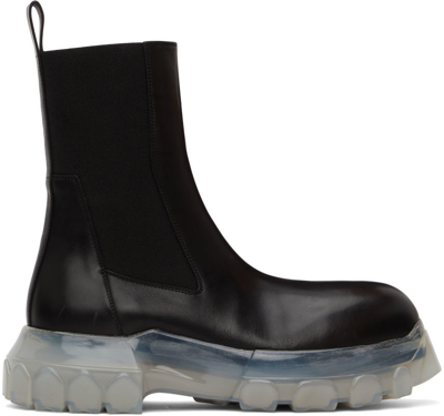 Rick Owens Beatle Bozo Tractor Boots In Black