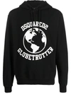 Dsquared2 Dsquared Men Globetrotter Sweatshirt In Black