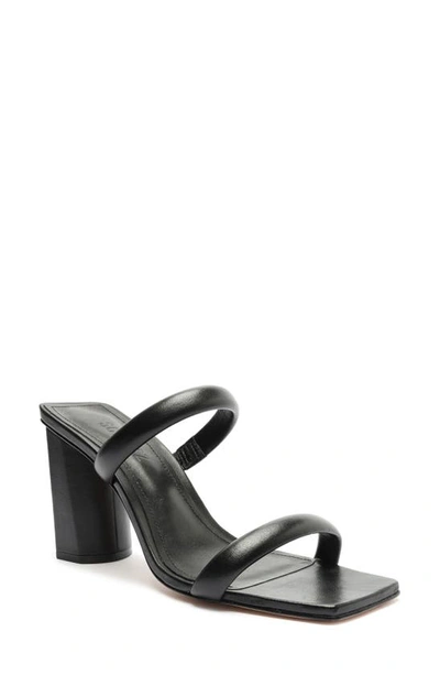 Schutz Ully Leather Sandal In Black