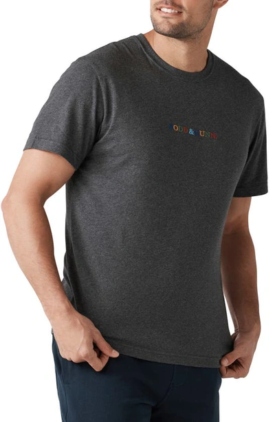 Rodd & Gunn St. Mary Embroidered T-shirt In Charcoal