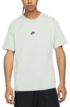 Nike Premium Essential Cotton T-shirt In Seafoam/ Black