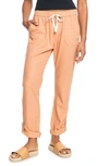 Roxy On The Seashore Linen Blend Pants In Toasted Nut