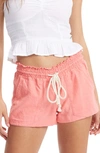 Roxy Juniors' Oceanside Beach Short In Strawberry Pink