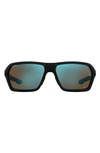 Under Armour Recon 64mm Sport Sunglasses In Black / Blue ml Ol