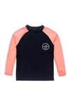 SNAPPER ROCK SNAPPER ROCK KIDS' SURF SCHOOL LONG SLEEVE RASHGUARD