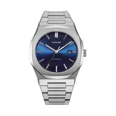 D1 Milano Watch Automatic Bracelet 41.5 Mm In Blue/silver