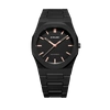 D1 Milano Black Polycarbon Dawn Light Polycarbonate Quartz Watch In Rose Gold