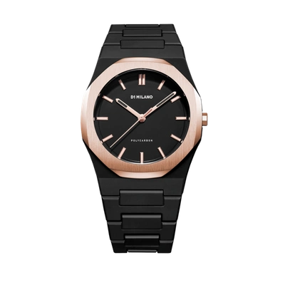 D1 Milano Watch Polycarbon 40.5 Mm In Rose Gold