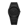 D1 Milano Black Polycarbon Shadow Polycarbonate Quartz Watch In Black