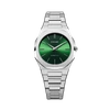 D1 Milano Mod. Ultra Thin Petite Moss In Green/silver