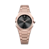 D1 Milano Watch Ultra Thin Bracelet 34 Mm In Black/rose Gold