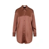 Brunello Cucinelli Button-up Silk Shirt In Brown