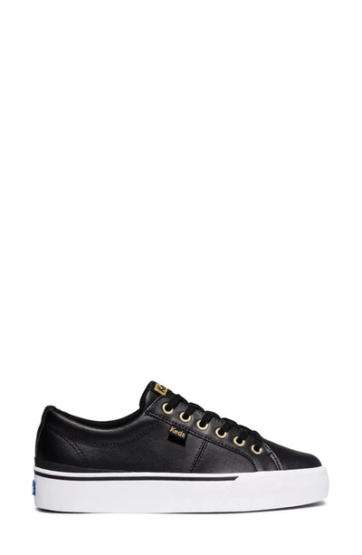 Keds Jump Kick Duo Leather Sneaker In Black