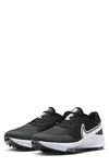 Nike Air Zoom Infinity Tour Rubber-trimmed Flyknit Golf Shoes In Black
