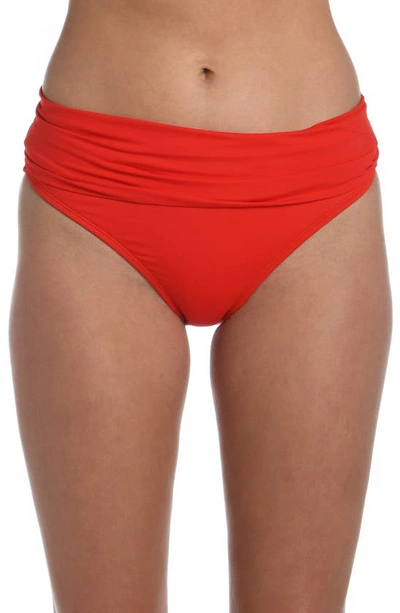 La Blanca Island Goddess Hipster Bikini Bottoms In Cherry