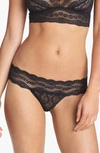 B.TEMPT'D BY WACOAL B.TEMPT'D BY WACOAL 'LACE KISS' THONG,970182