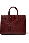 SAINT LAURENT Sac De Jour small croc-effect leather tote