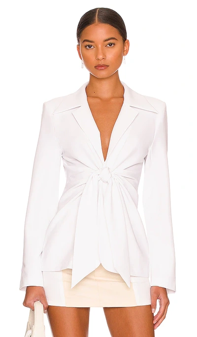 L'academie The Tilly Blazer In White