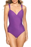 Miraclesuit Razzle Dazzle Siren One-piece Swimsuit In Orchid Purple